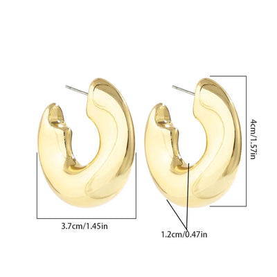 Jahrgang C-Hoop-Ohrringe