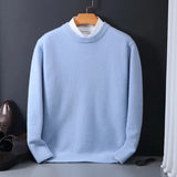 Philipp | Herren warmer Freizeitpullover mit langen Ärmeln – Hellblau