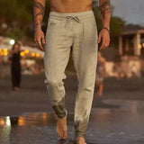 Helga | Herren Leinen-Strandhose stilvoll und leicht – Khaki