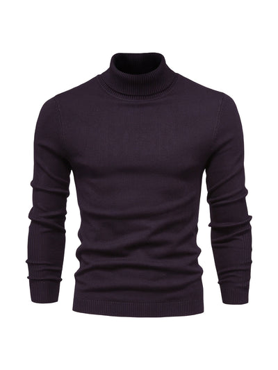 Eleganter Herren Rollkragenpullover aus Merinowolle