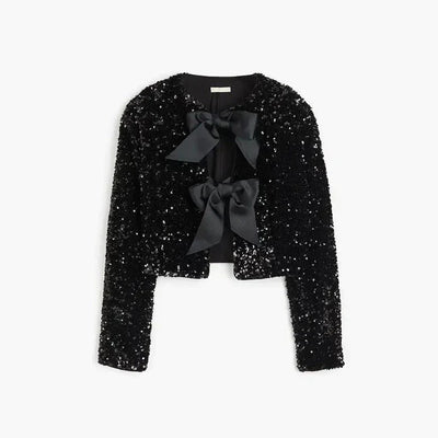 Glamouröse Damen-Paillettenjacke mit Glitzereffekt