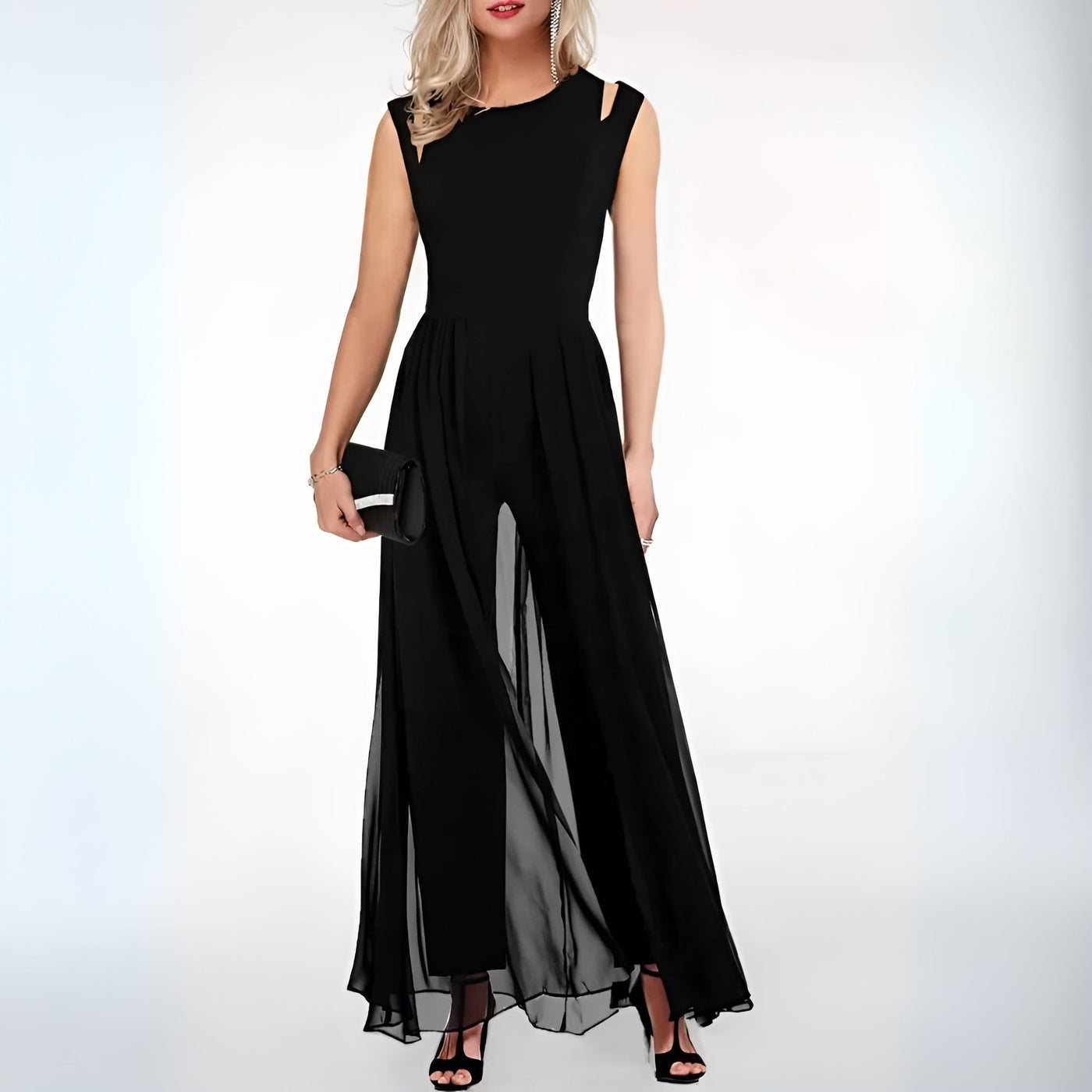 Elegantes Damen Kleid mit Taillengürtel