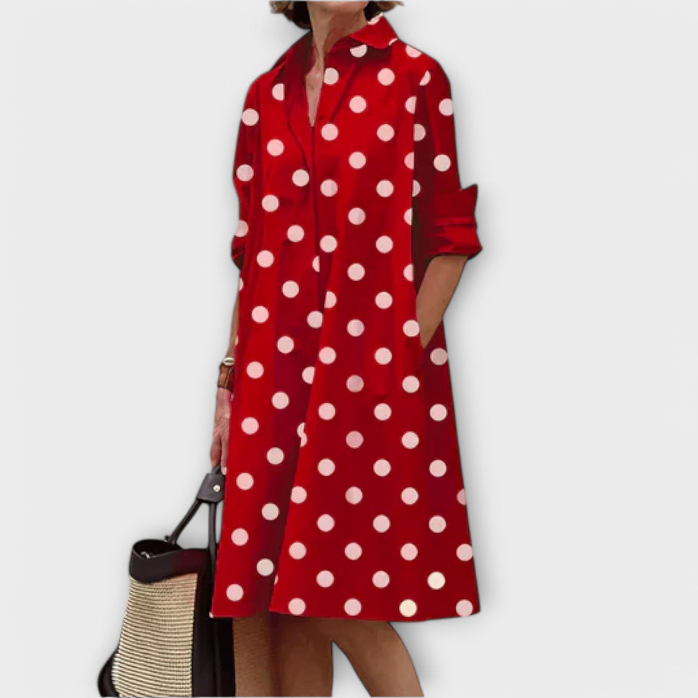 Elegantes Damen Hemdkleid Business Casual