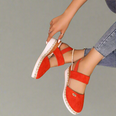 Bequeme Plus-Size Damen Keilsandaletten