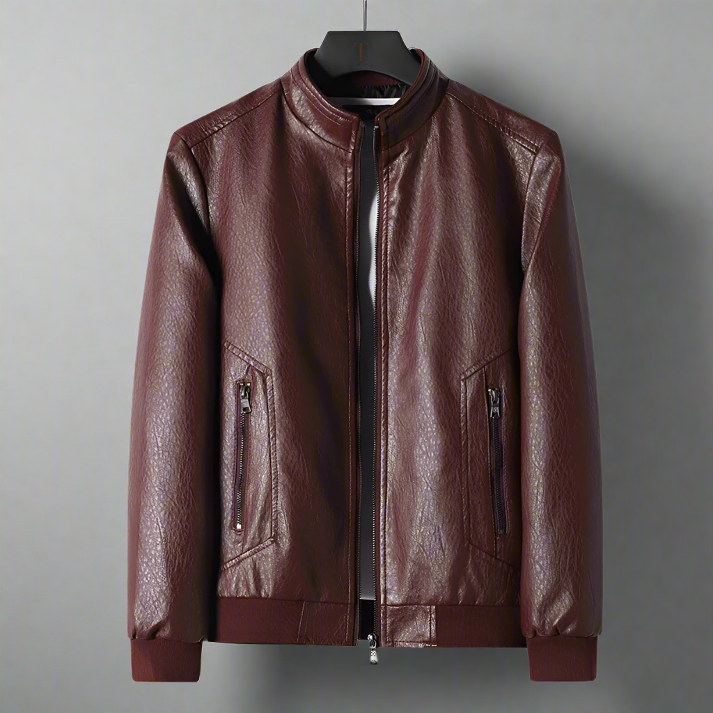 Herren Lederjacke Klassisch - Zeitloses Bomber Design
