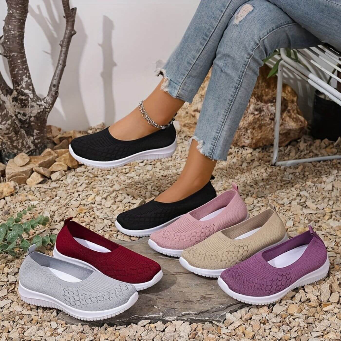 Jana – Atmungsaktive Slip-on Orthopädische Schuhe