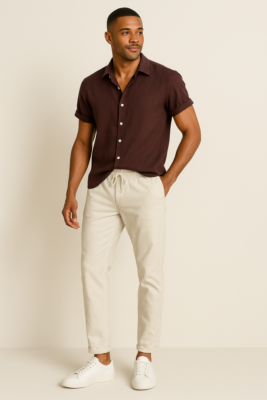 Herren Lässig Sommer Outfit Set | Zweiteilig