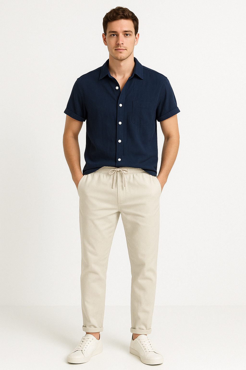 Herren Lässig Sommer Outfit Set | Zweiteilig