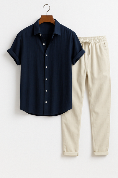 Herren Lässig Sommer Outfit Set | Zweiteilig