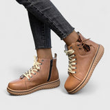 Lena | Orthopädische Winterstiefel Im Boho-Stil Für Damen – Hellbraun