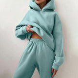 Jogginganzug Damen | 2-teiliges Set & Elastikbund-Komfort – Hellblau