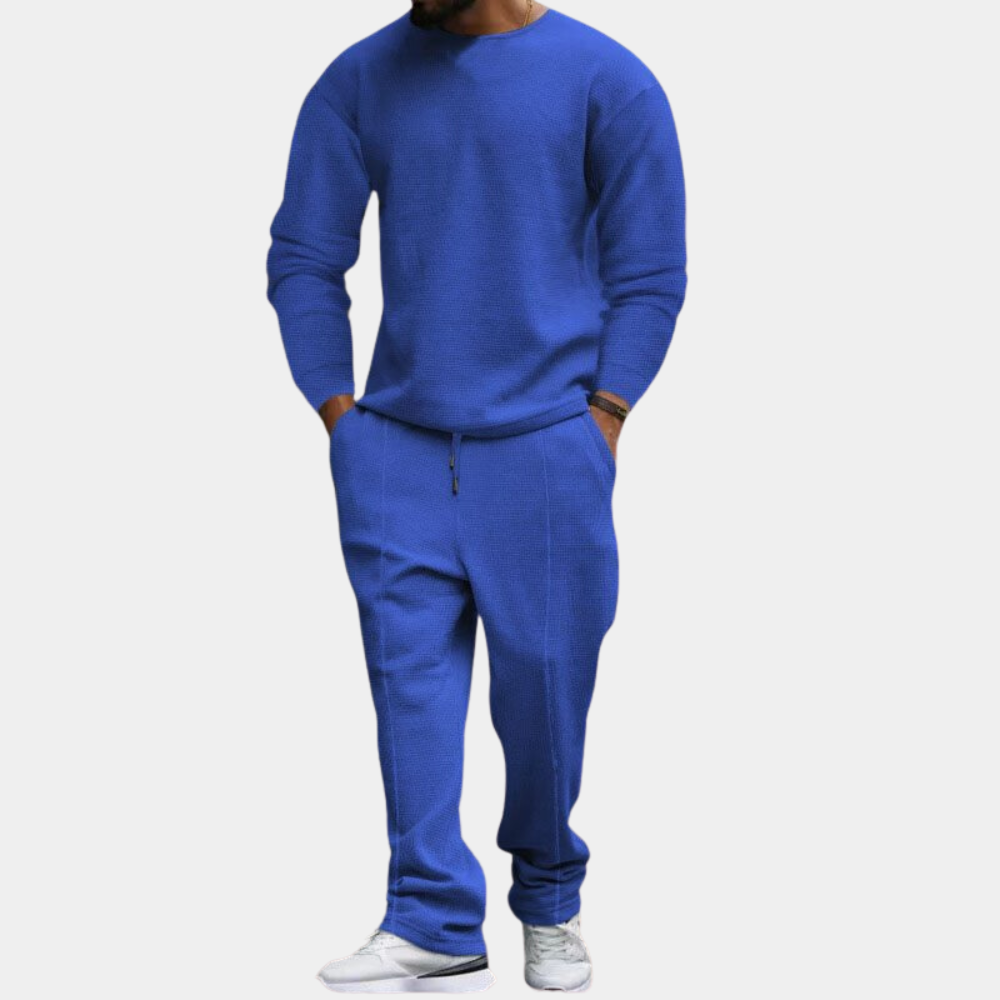 Jogginganzug | Lange Ärmel | Gerades Bein | Sweatshirt und Jogger Set | Herren Jogginganzug Sets