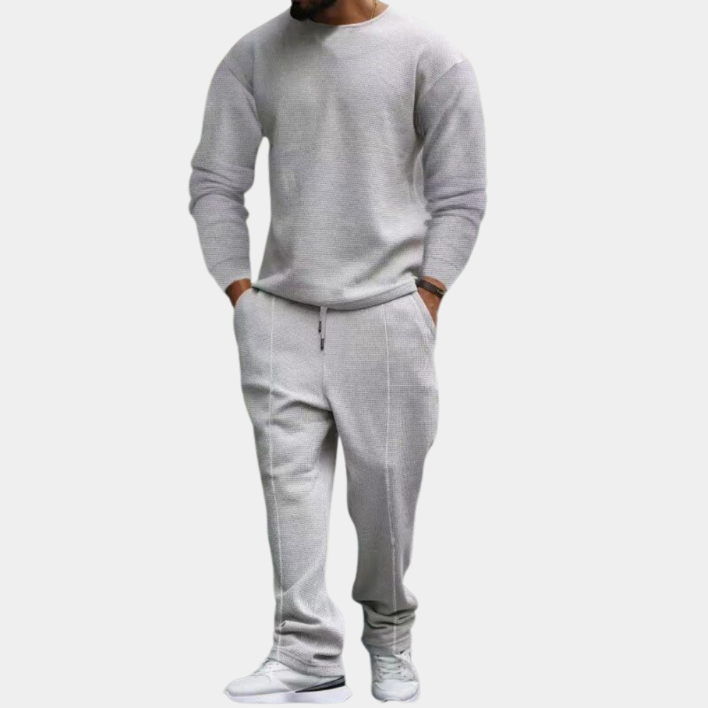 Jogginganzug | Lange Ärmel | Gerades Bein | Sweatshirt und Jogger Set | Herren Jogginganzug Sets