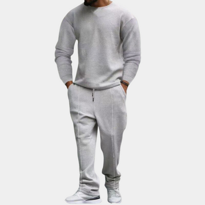 Jogginganzug | Lange Ärmel | Gerades Bein | Sweatshirt und Jogger Set | Herren Jogginganzug Sets
