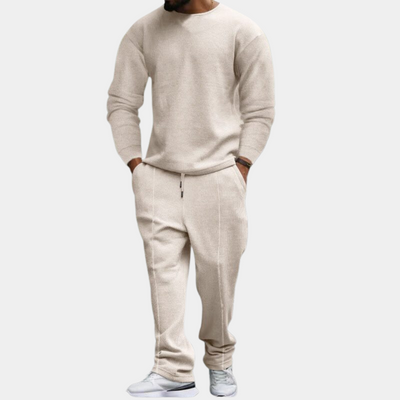 Jogginganzug | Lange Ärmel | Gerades Bein | Sweatshirt und Jogger Set | Herren Jogginganzug Sets
