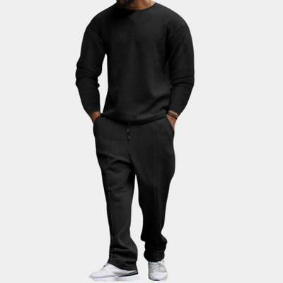 Jogginganzug | Lange Ärmel | Gerades Bein | Sweatshirt und Jogger Set | Herren Jogginganzug Sets