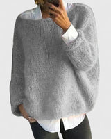 Sophia | Eleganter Und Gemütlicher Strickpullover Für Damen – Grau