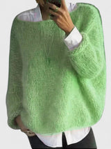 Sophia | Eleganter Und Gemütlicher Strickpullover Für Damen – Grün