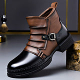 Lukas | Handgefertigte Echtlederstiefel Für Herren – Eichenbraun