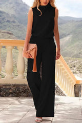 Jumpsuit für Damen | Eleganter Hosenanzug für festliche Anlässe – Schwarz