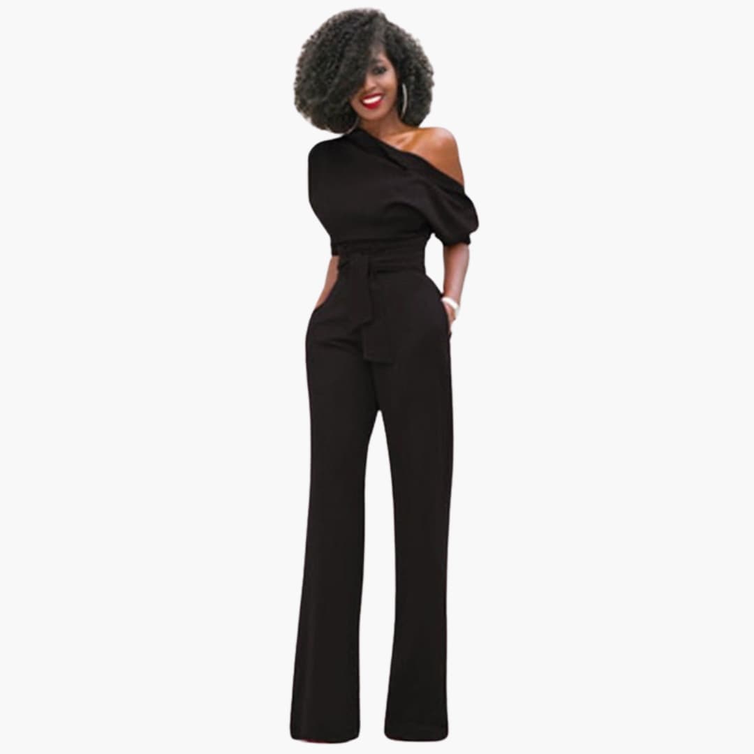 Eleganter One-Shoulder Damen Overall