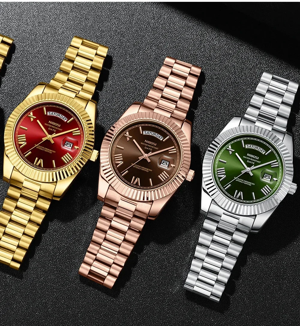 Elegante Herren Armbanduhr mit Datum