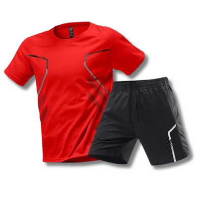 Herren Sport Set Atmungsaktiv - T-Shirt und Kurze Hose