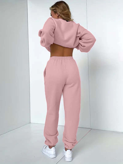 Bequemer Damen Jogginganzug für Herbst und Winter mit Herzschlag-Motiv