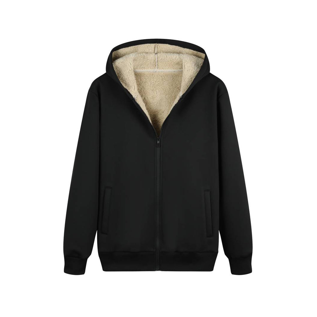 Kapuzen-Jogger-Set | Zip-Up | Fell gefüttert | Zweiteiliges Set | Herrenbekleidung