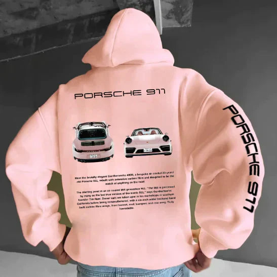 Kapuzenpullover | Auto-Print | Warm | Oversized-Kapuzenpullover | Herrenbekleidung