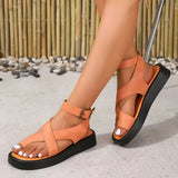 Lena | Elegante Damen Sandalen mit Zehensteg – Orange