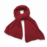 Kaschmir Schal mit eleganten Linien – Rot