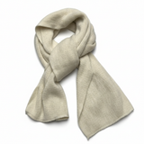 Kaschmir Schal mit eleganten Linien – Beige