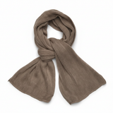 Kaschmir Schal mit eleganten Linien – Khaki