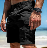 Bruno | Herren Outdoor Utility Cargo Shorts mit Taschen – Schwarz