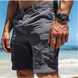 Bruno | Herren Outdoor Utility Cargo Shorts mit Taschen – Grau