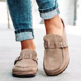 Martina | Damen Elegante Frühling Slip-On Loafers – Beige