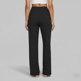 Carmen | Bequeme Stretchhosen Für Damen Im Weitbeinigen Lounge-Stil – Schwarz