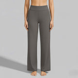 Carmen | Bequeme Stretchhosen Für Damen Im Weitbeinigen Lounge-Stil – Taupe