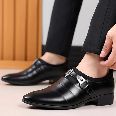 Herren Klassische Vegane Lederschuhe mit Schnallen-Design | Ideal für das tägliche Tragen