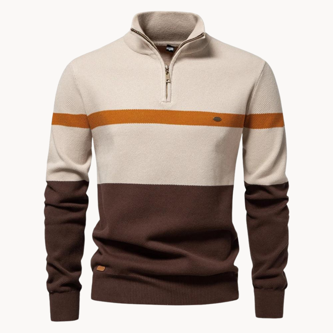 Klassischer Baumwollpullover mit zeitlosem Stil