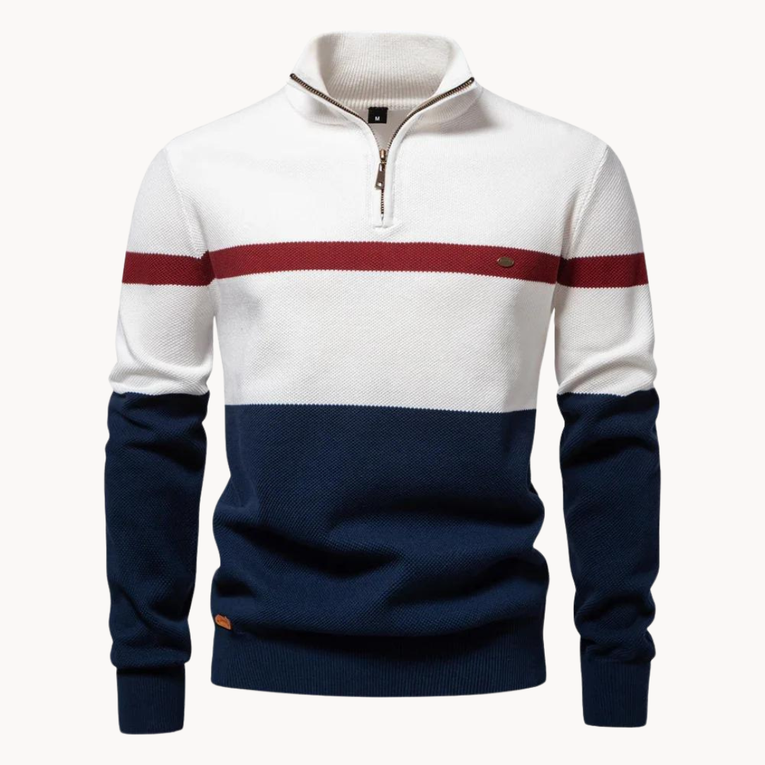 Klassischer Baumwollpullover mit zeitlosem Stil