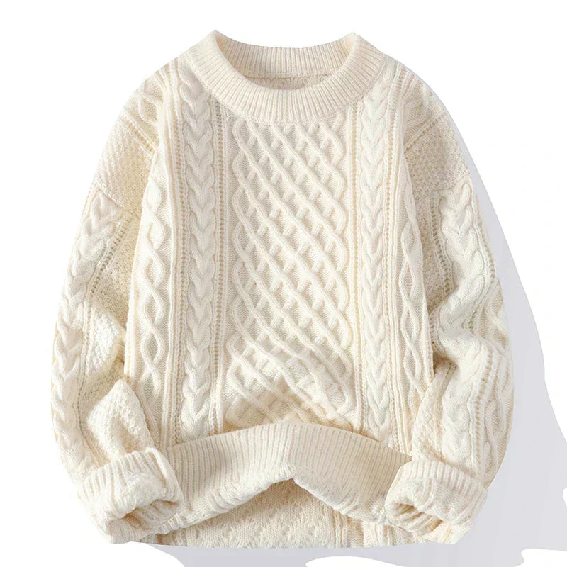 Klassischer Pullover mit Kabelstrick für Eleganz