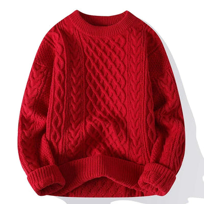 Klassischer Pullover mit Kabelstrick für Eleganz