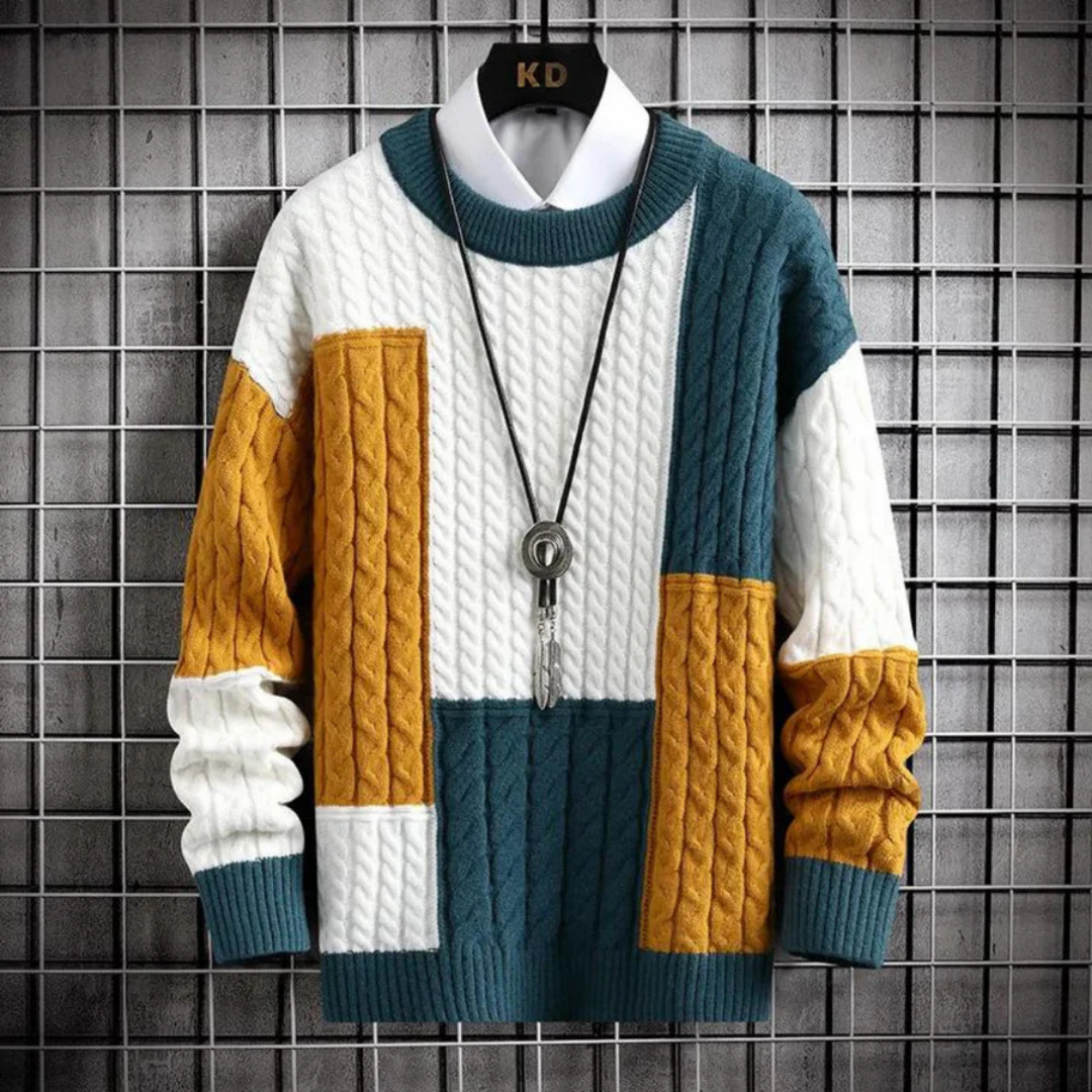 Klassischer Strickpullover mit Elegantem Rundhalsausschnitt