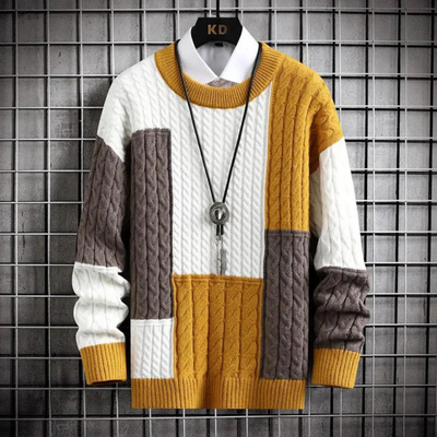Klassischer Strickpullover mit Elegantem Rundhalsausschnitt