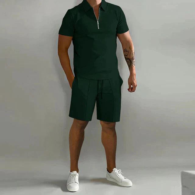 Koordinationsset | Zweiteiler | Kurzarm | Shorts-Set | Herrenbekleidung