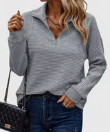 Sophie | Eleganter Und Wärmender Winterpullover Für Damen – Grau