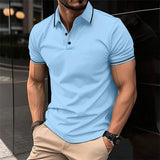 Kurzarm Poloshirt Herren | Slim Fit & Modern – Hellblau