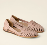 Damen Orthopädische Flache Leder Sandalen – Stilvolle Komfortsandalen – Rosa
